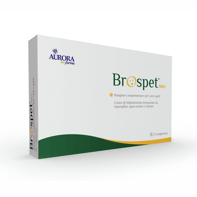 Aurora Biofarma Brospet Mini per Cani e Gatti - 20 cp, Singola