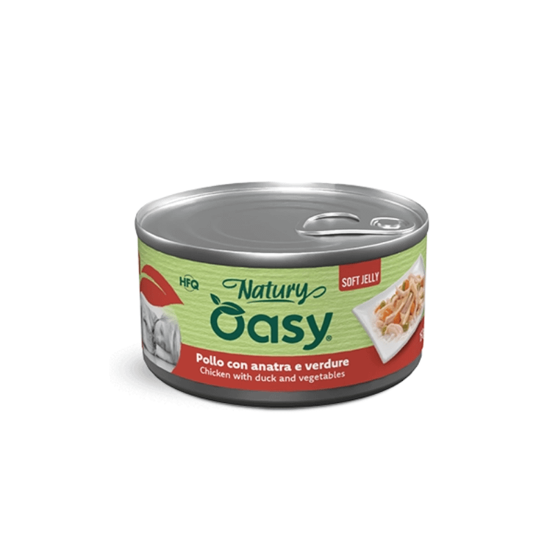 Oasy Natury Soft Jelly Pollo e Verdure per Cani - 150 g, Singola