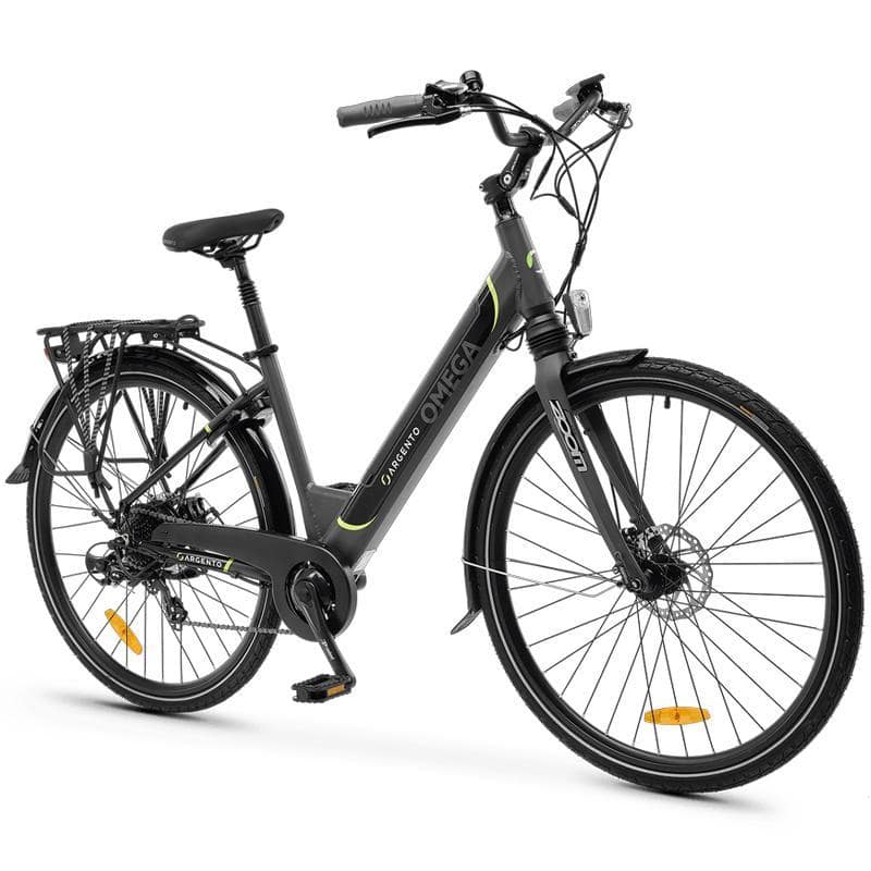 Argento omega (ar-bi-220013) city e-bike (black) - bicicletta elettrica