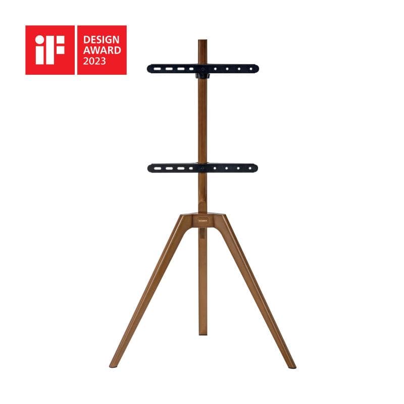 Thomson staffa pavimento per tv 45-65 load 40kg 400x400 legno design