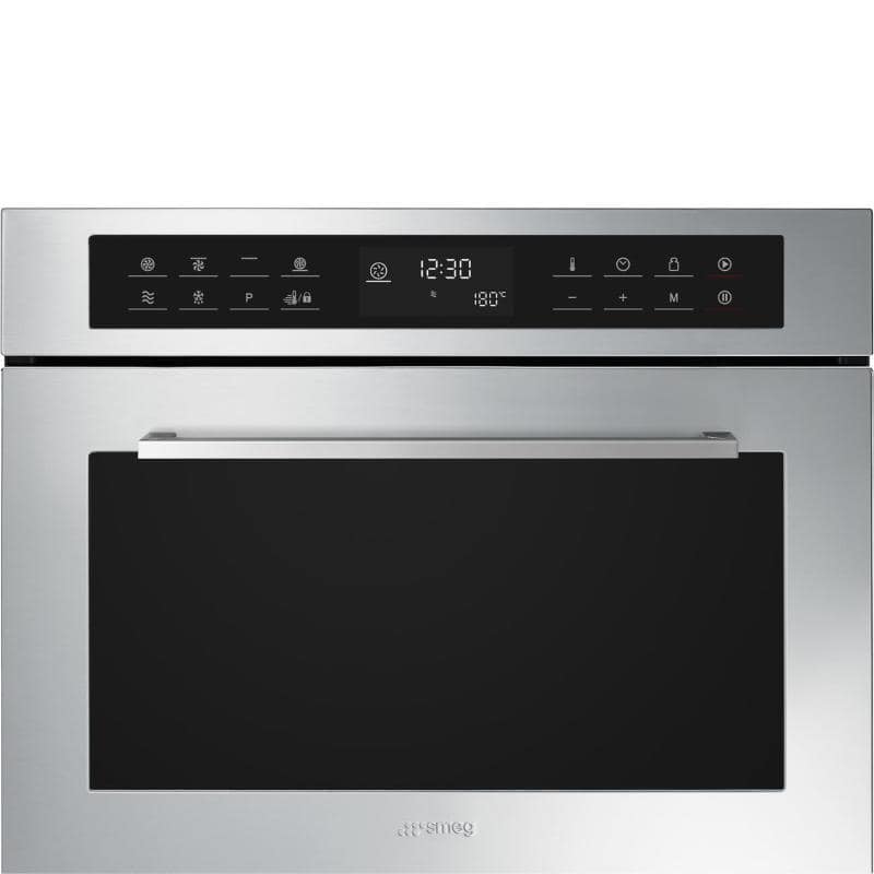 Smeg forno microonde incasso combinato 32lt grill 45cm inox sf4400mcx1