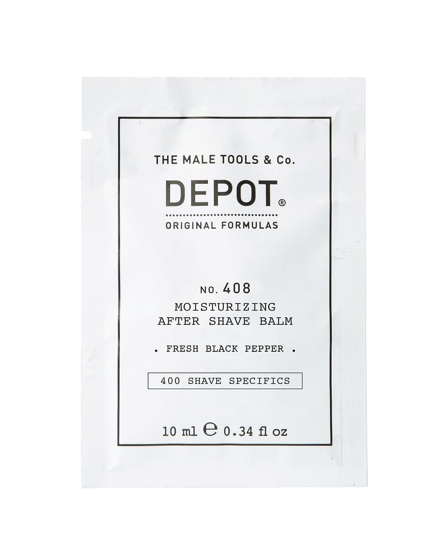 Depot, 400 Specifiche per la rasatura n. 408, Pepe nero fresco, Idratante, Balsamo dopobarba, 10 ml