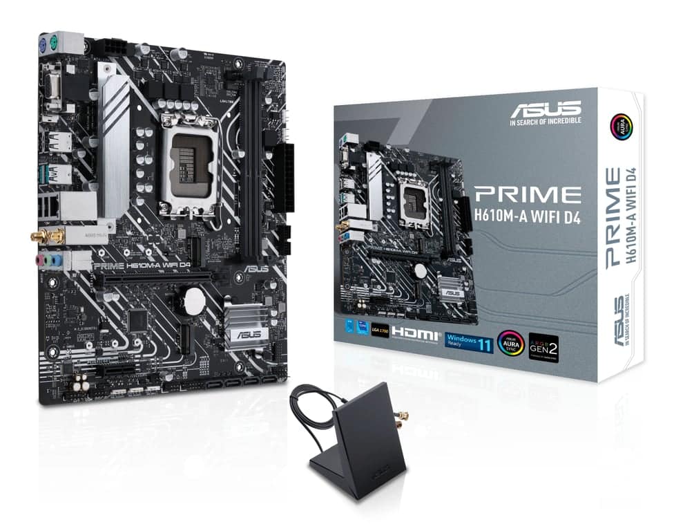 ASUS PRIME H610M-A WIFI D4 Intel H610 LGA 1700 micro ATX - nuovo